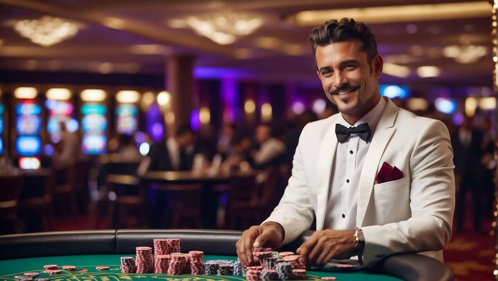 Responsive rummy table themed content on 5 bed with calm navigation cues